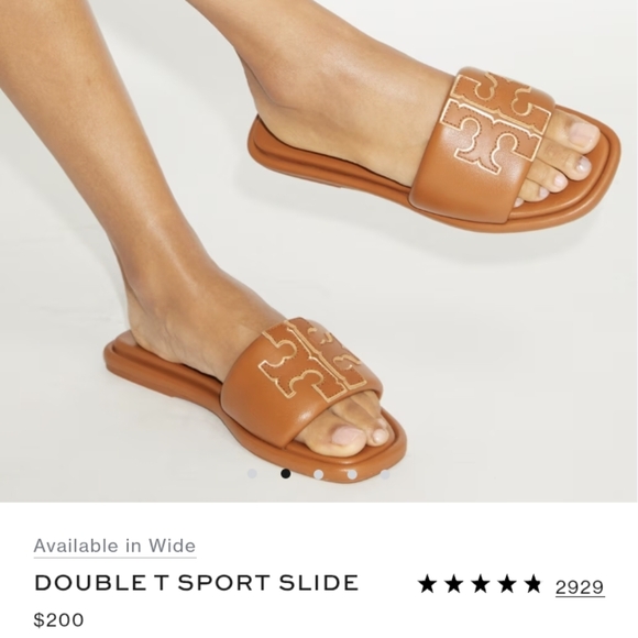 Leather Slide Tory Burch Like New - Picture 2 of 6